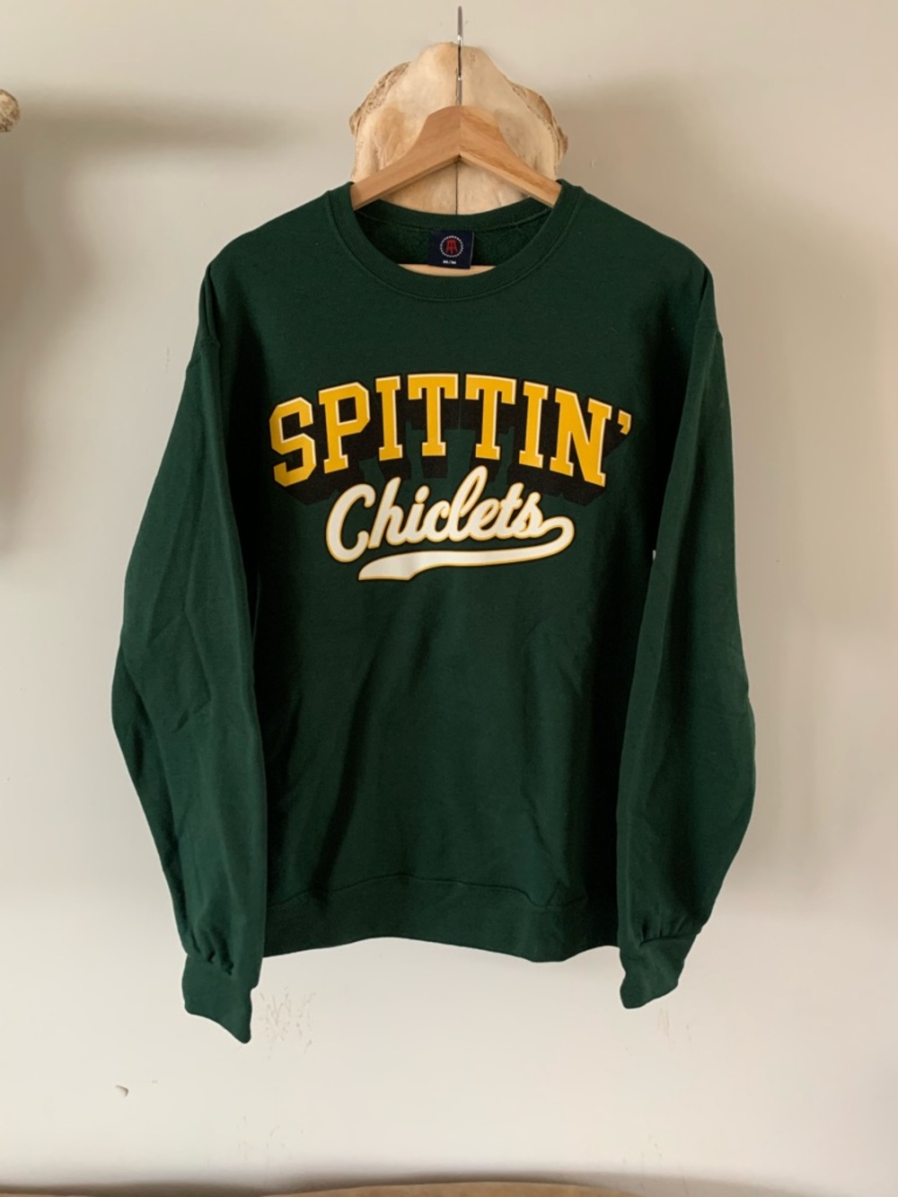 Spittin' Chiclets Crewneck Sweatshirt - Dark Green